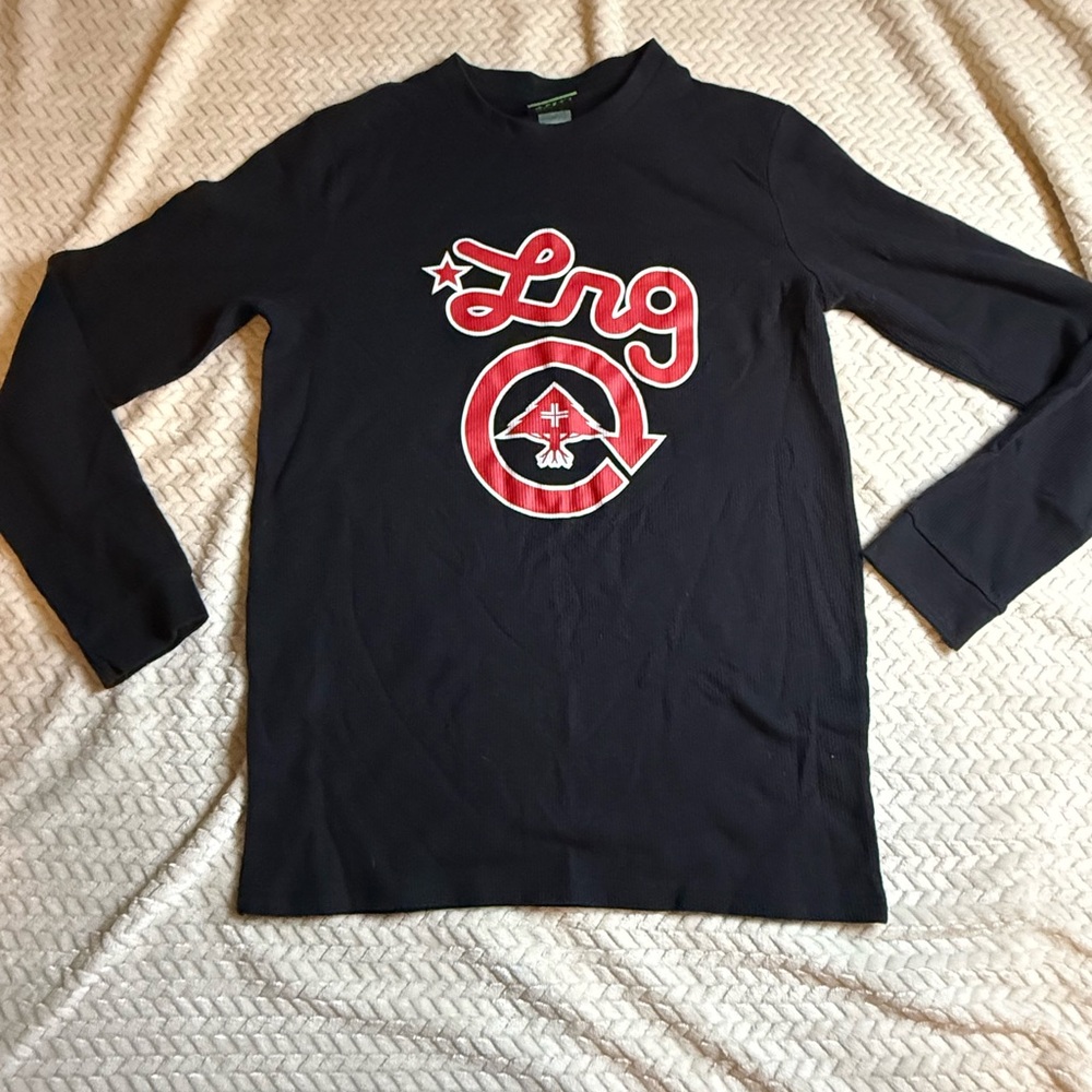 🔥LRG Long Sleeve Tee w/ LRG Red logo MENS SZ L